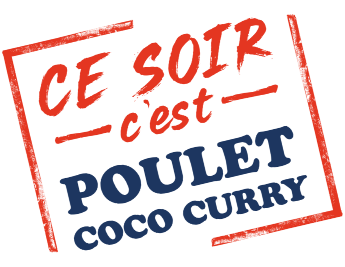 Ce soir, c'est poulet curry coco